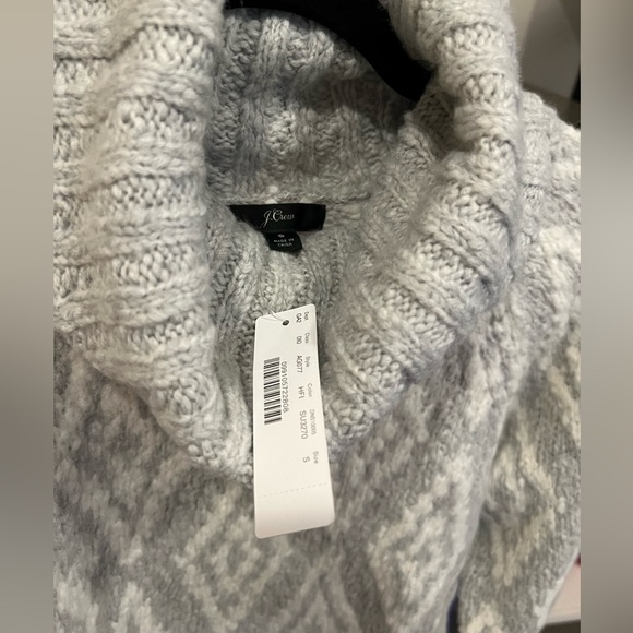NWT JCrew alpaca wool fair isle sweater - Picture 6 of 6